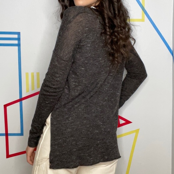 Aritzia Wilfred Grey Knit Sweater - Picture 1 of 3